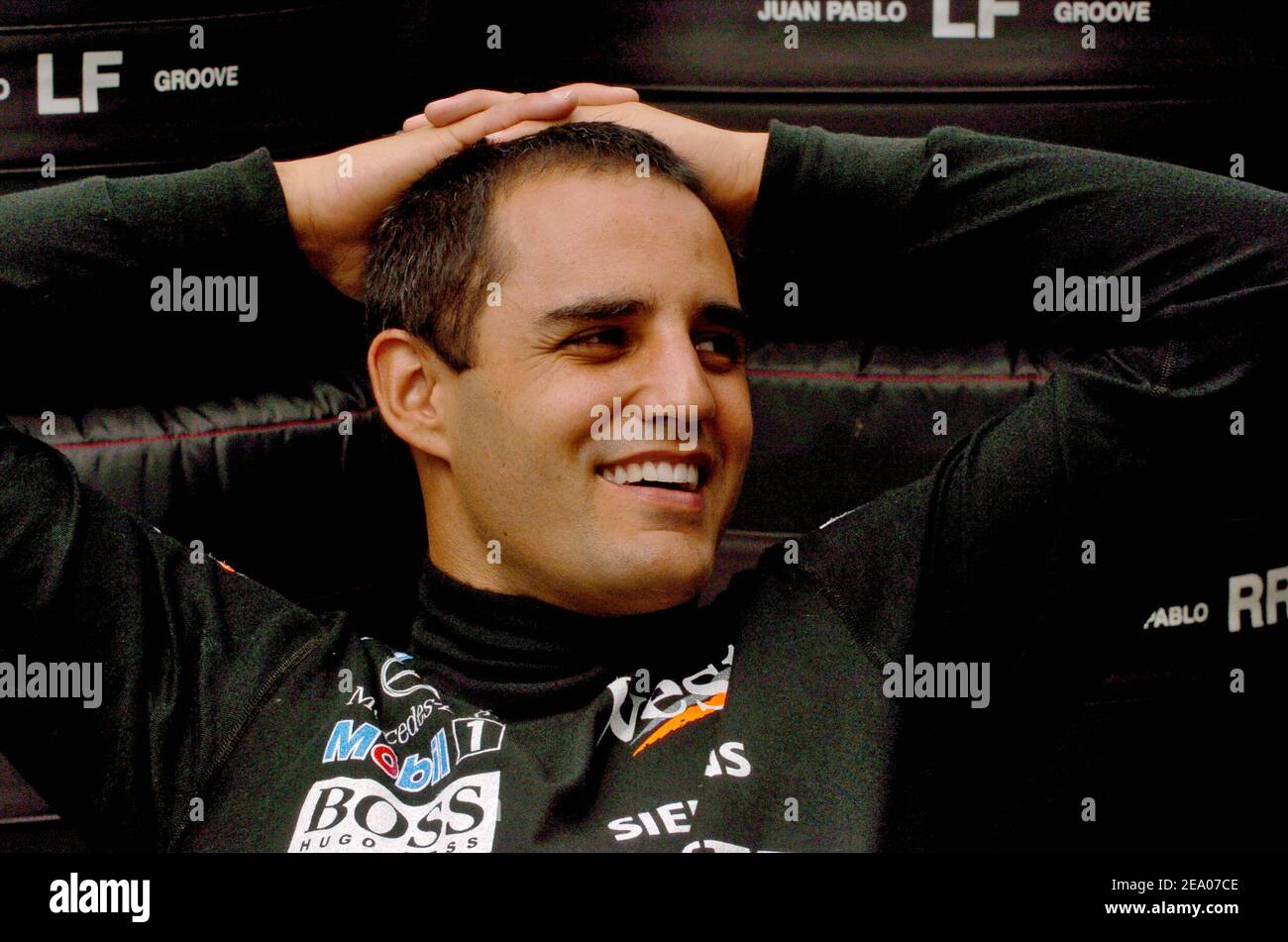Colombian Formula 1 driver Juan Pablo Montoya (team McLaren Mercedes) during the first Formula 1 Grand Prix in Melbourne , Australia, on March 04, 2005. Photo by Thierry Gromik/ABACA Stock Photo