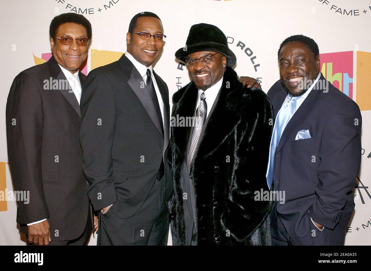 Rock And Roll Hall of Fame Inductees The O'Jays arriving at the 2005