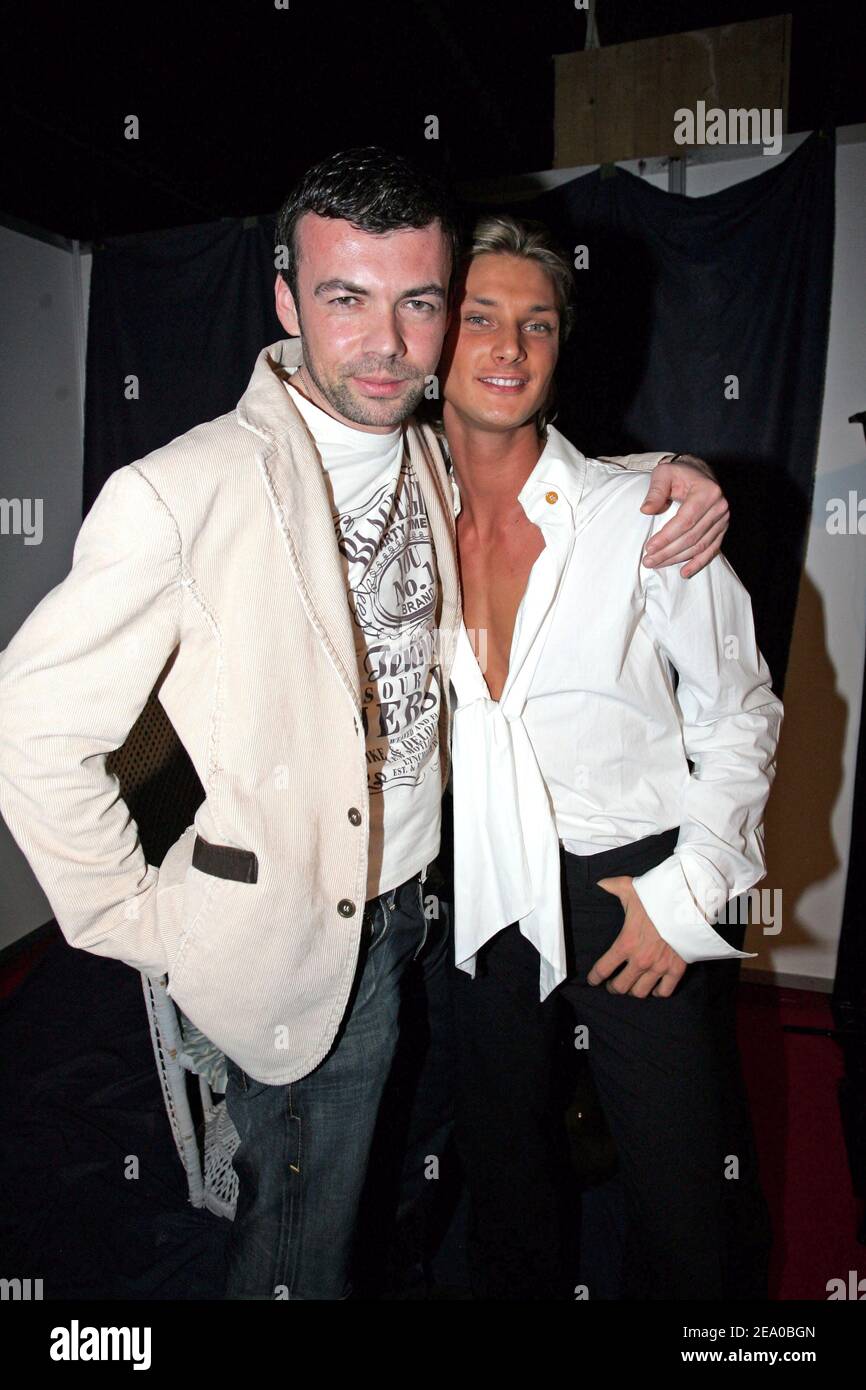 (L to R ) Xavier Anthony and Benjamin from Queers TV program attend the