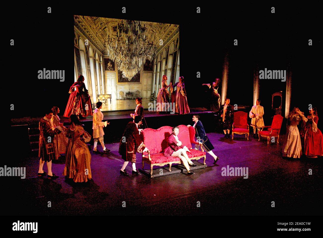 Show Case of new French musical 'Le Roi Soleil' directed by Kamel Ouali and  produced by Dove Attia at the theatre du Chatelet in Paris, France on March  22, 2005. Photo by