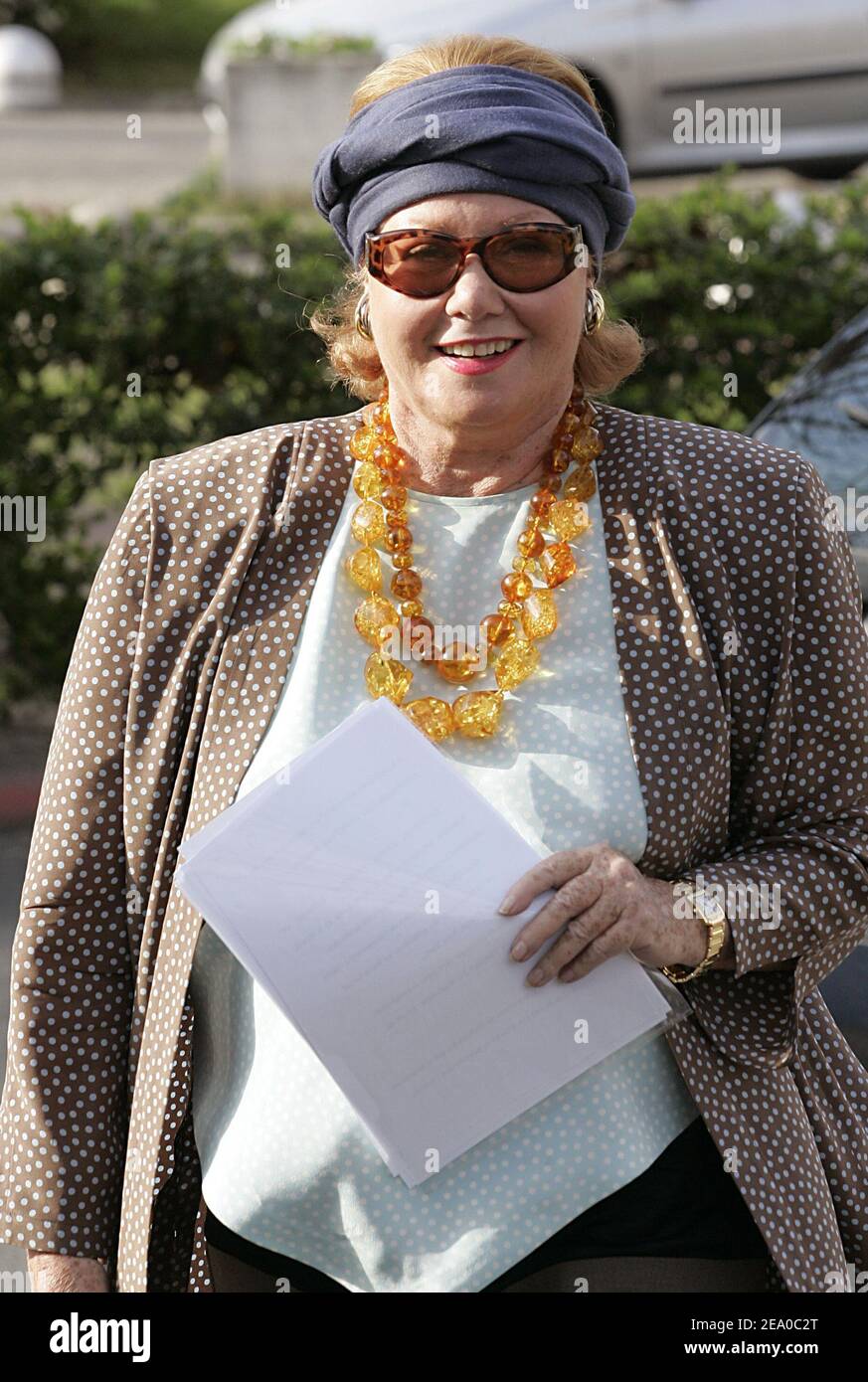 EXCLUSIVE. French Baroness Nadine de Rothschild visits the Children's Hospital in Bordeaux EXCLUSIVE. French Baroness Nadine de Rothschild visits the Children's Hospital in Bordeaux