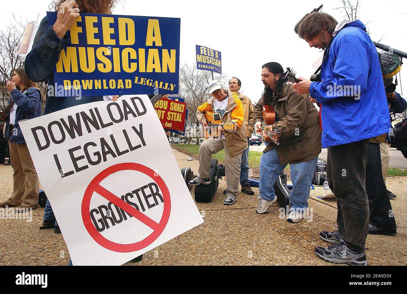 Protesters in front of the U.S Supreme Court , the nation's high court