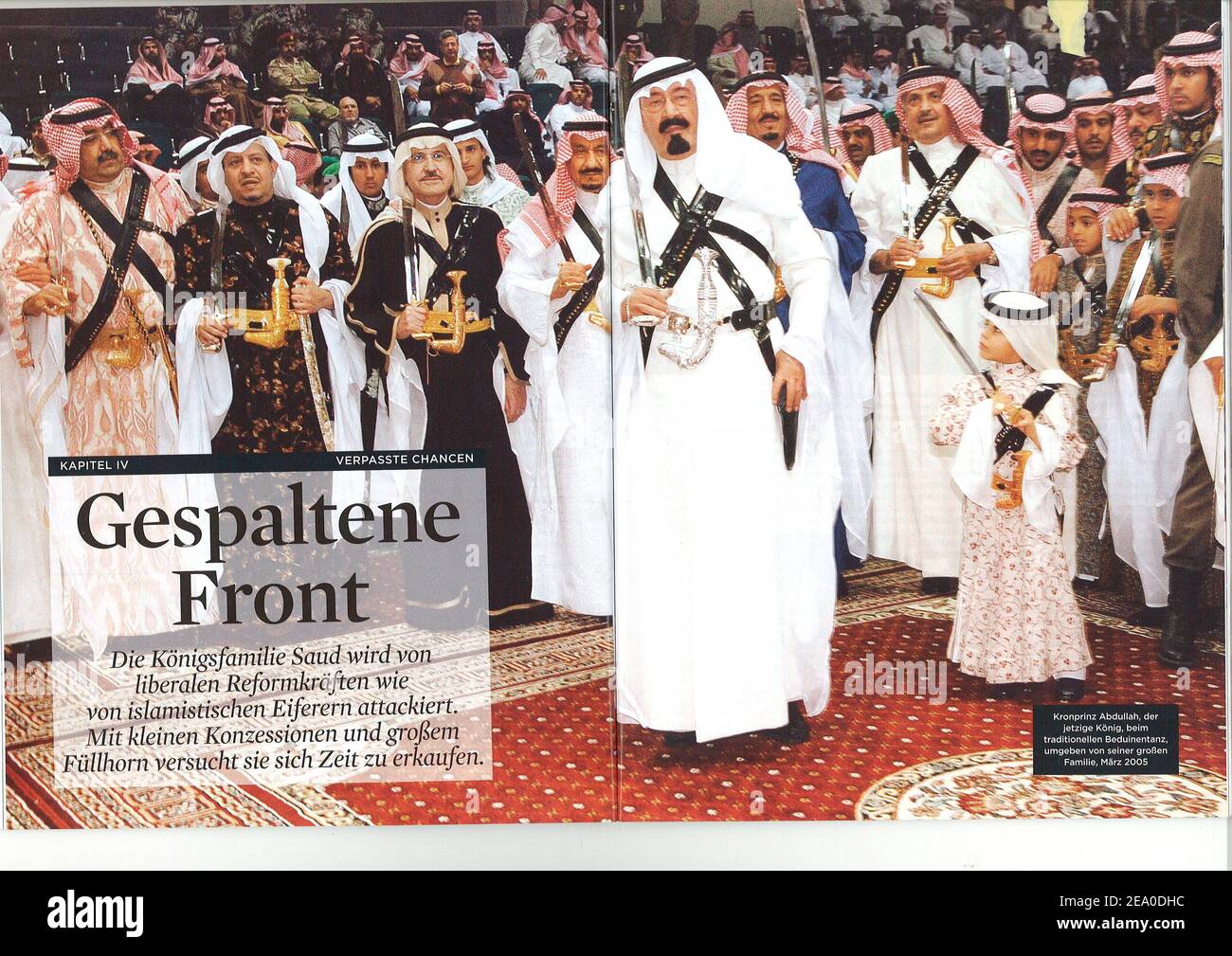 Parution Der Spiegel Geschichte, Spezial N° 3, 2011. King Abdullah of Saudi  Arabia in Riyadh, March 2005. Photo by Ammar Abd Rabbo/ABACAPRESS.COM Stock  Photo - Alamy