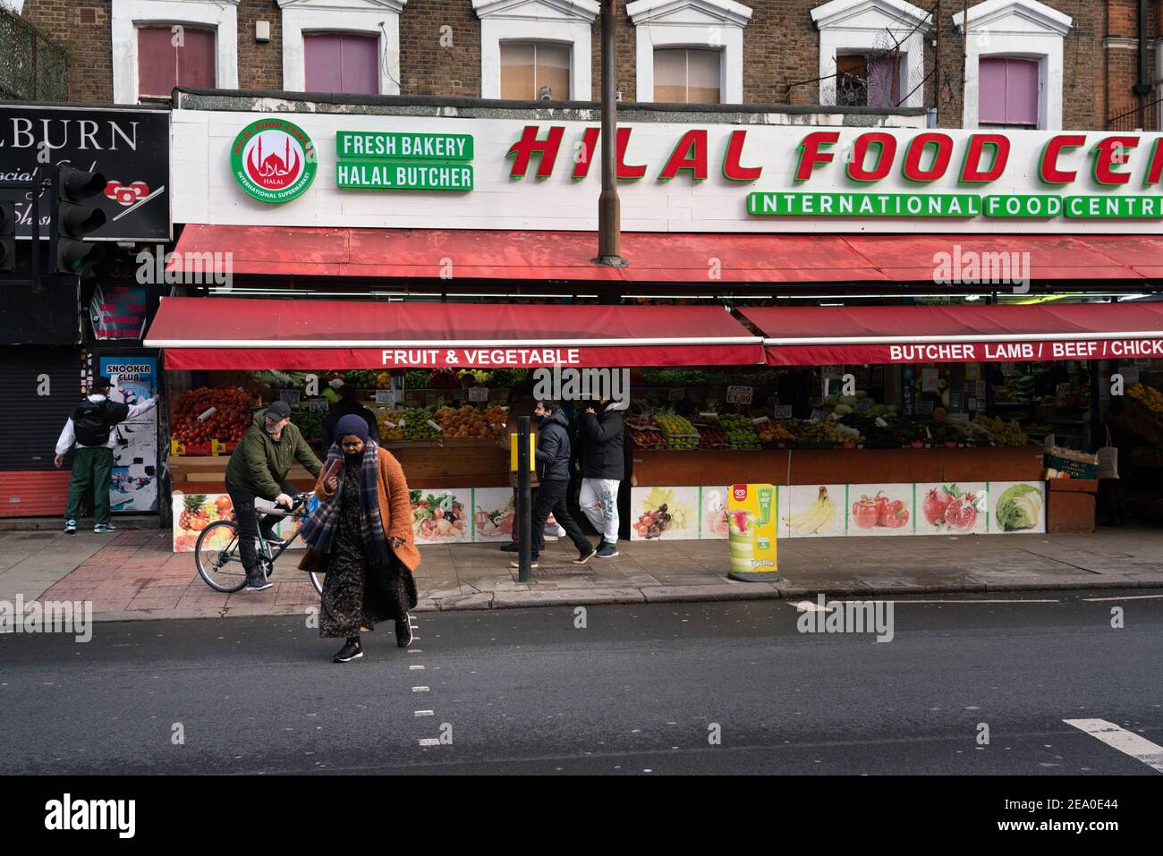 Hilal food center, turkish food store kilburn, North west London, england Stock Photo