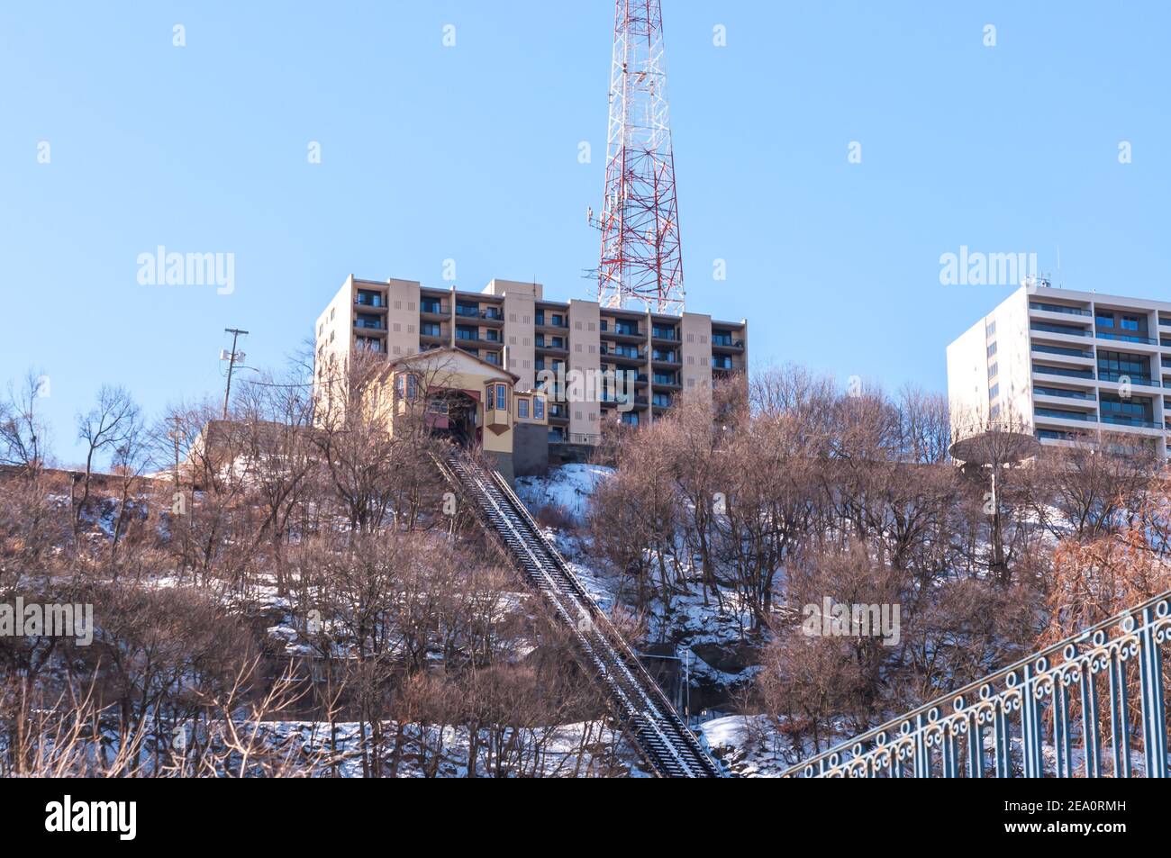 The upper station of the Monongahela Incline with connects Carson