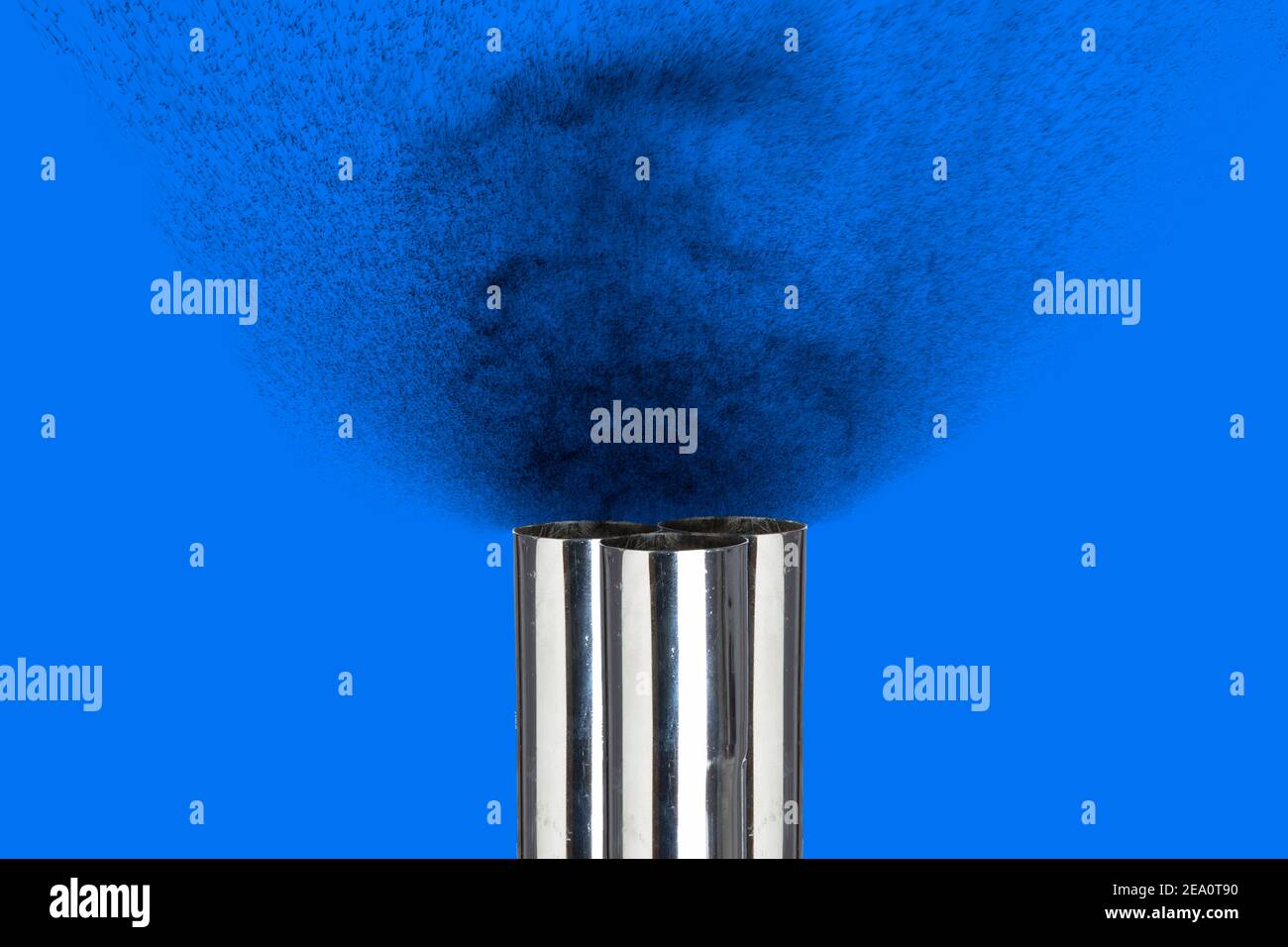 Carbon dioxide removal, conceptual composite image Stock Photo