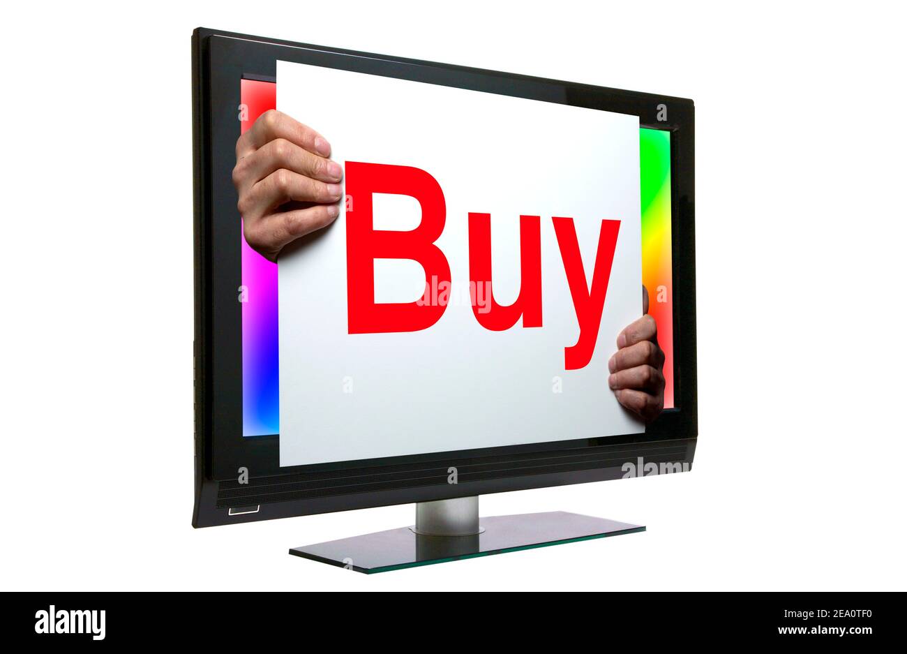 Advertising, composite conceptual image Stock Photo