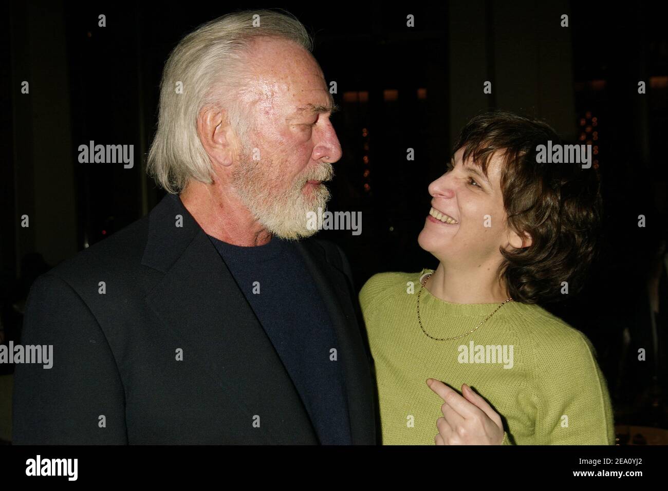 NEW YORK, NY- MARCH 4: Christopher Plummer and Amanda Plummer attending the opening night party for King Lear held at Avery Fisher Hall, on March 4, 2004, in New York City. Credit: Joseph Marzullo/MediaPunch Stock Photo