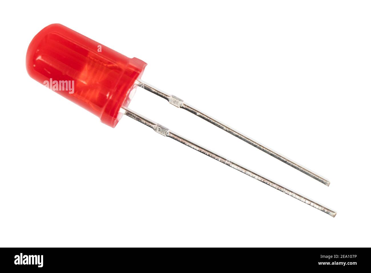 Macro shot electronic equipments LED for the project board. Closeup photo  of a red light emitting diode (LED) isolated on white background Stock  Photo - Alamy