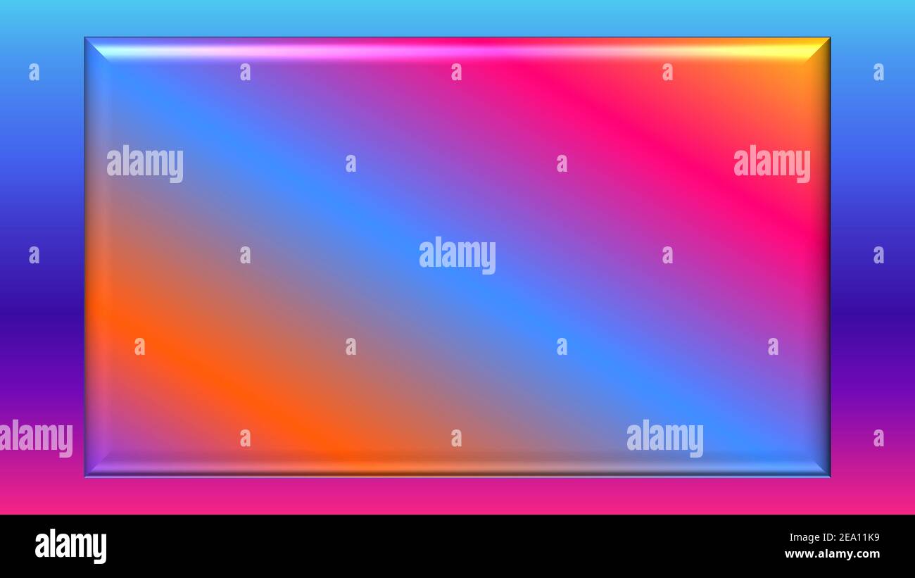 An abstract 3d neon gradient box background image Stock Photo Alamy