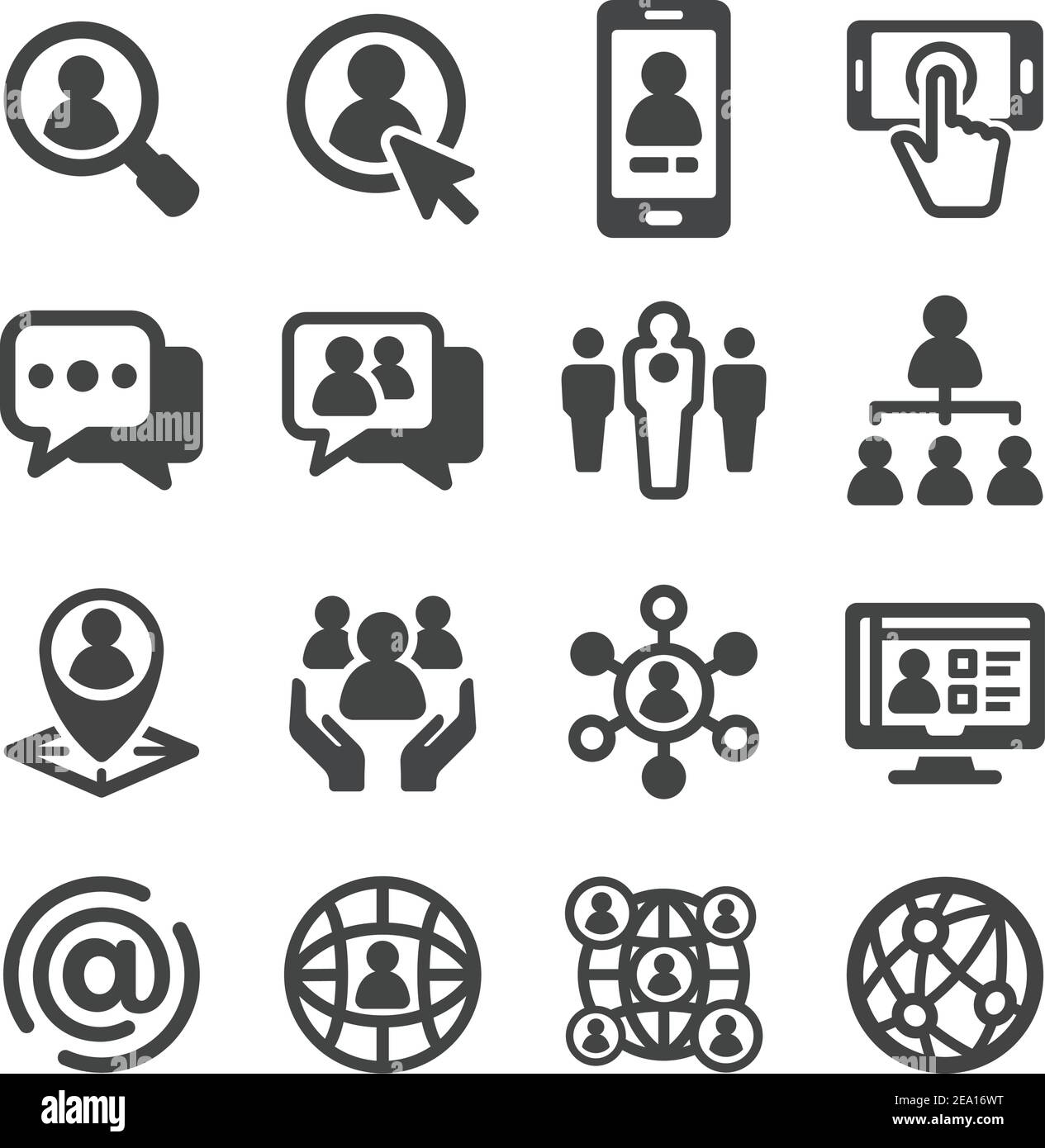 User icon network connection global Cut Out Stock Images Pictures Alamy