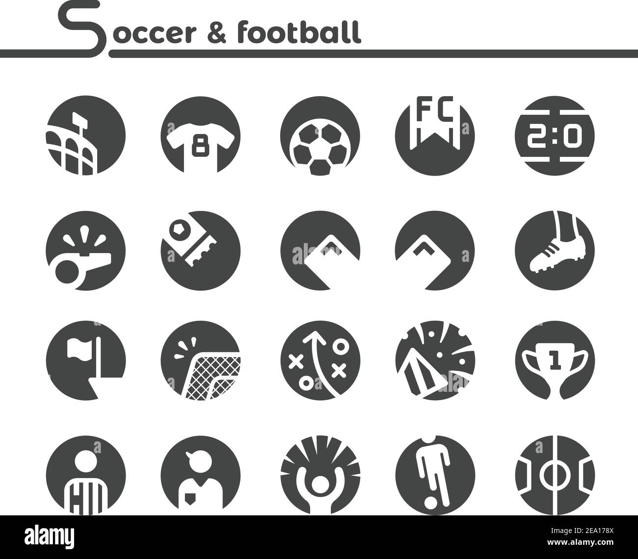 soccer and football icon,vector and illustration Stock Vector Image