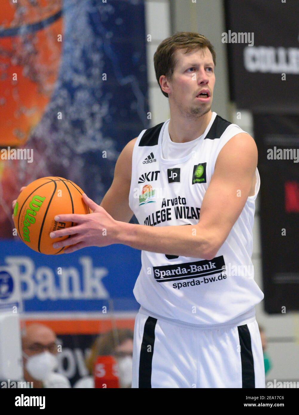 Karlsruhe, Deutschland. 03rd May, 2021. Single action, cut-out Rouven  Roessler (Wizards). GES/Basketball/Pro B: KIT Arvato College Wizards -  Dresden Titans, 02/07/2021 | usage worldwide Credit: dpa/Alamy Live News  Stock Photo - Alamy