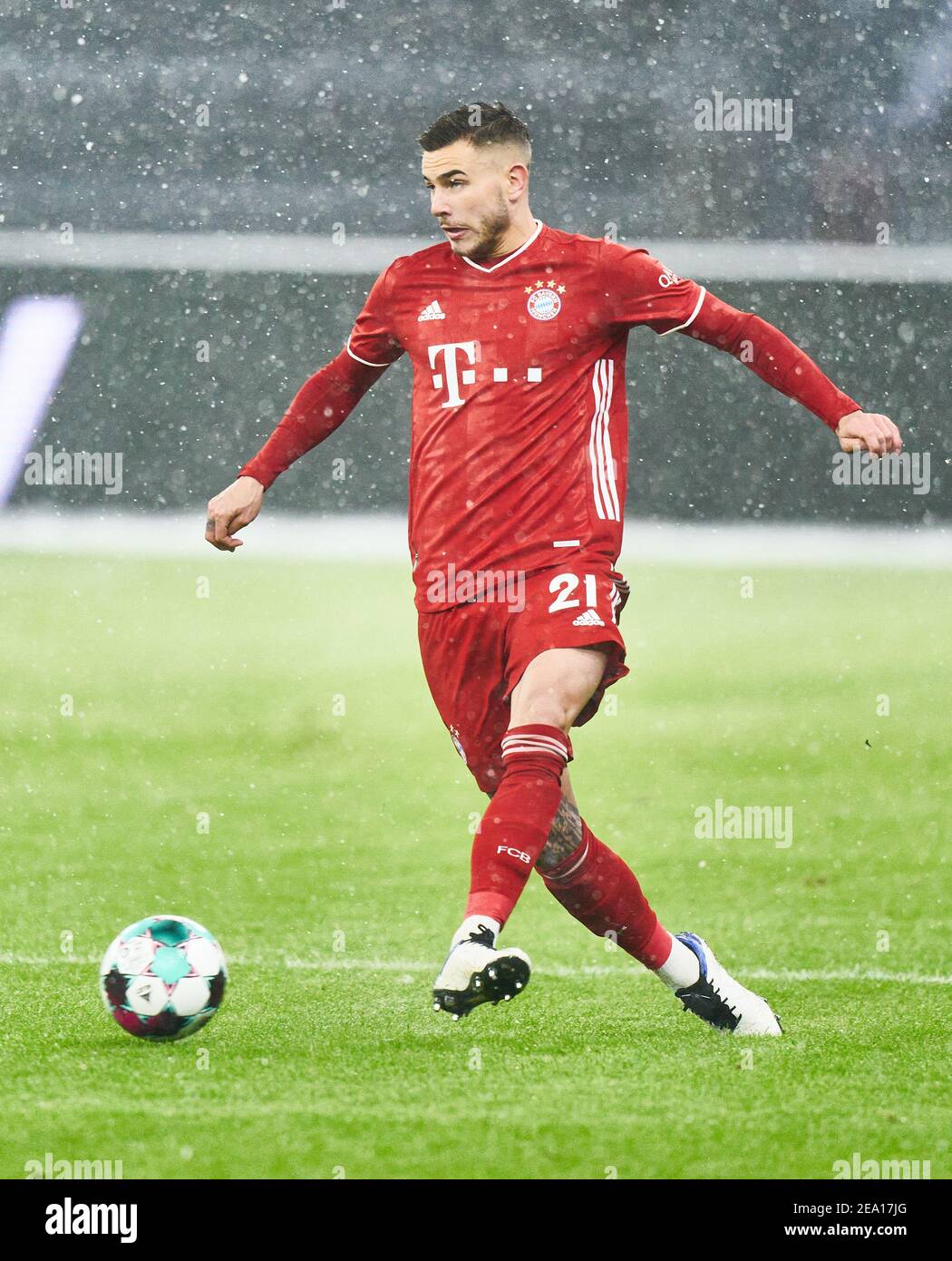 Berlin, Germany. 05th Feb, 2021. Lucas HERNANDEZ (FCB 21)  in the match HERTHA BSC BERLIN - FC BAYERN MUENCHEN 0-1 1.German Football League on February 5, 2021 in Berlin, Germany  Season 2020/2021, matchday 20, 1.Bundesliga, FCB, München, 20.Spieltag © Peter Schatz / Alamy Live News    - DFL REGULATIONS PROHIBIT ANY USE OF PHOTOGRAPHS as IMAGE SEQUENCES and/or QUASI-VIDEO - Credit: Peter Schatz/Alamy Live News Stock Photo