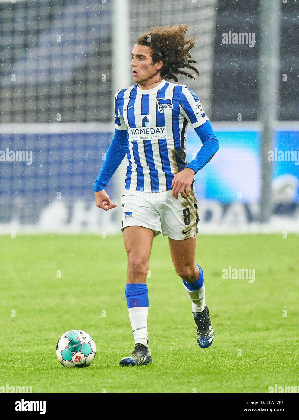 Berlin, Germany. 05th Feb, 2021. Matteo GUENDOUZI, Hertha 8 in the match HERTHA  BSC BERLIN - FC BAYERN MUENCHEN 0-1 1.German Football League on February 5,  2021 in Berlin, Germany Season 2020/2021,