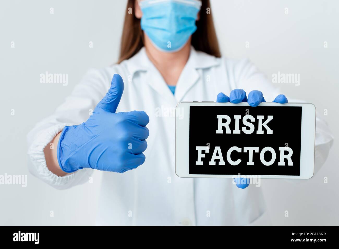 Text sign showing Risk Factor. Business photo showcasing Characteristic ...