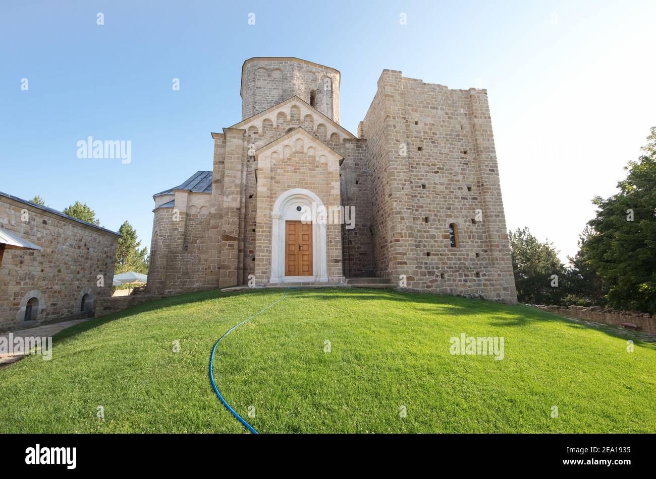 Djurdjevi Stupovi or St. George Monastery near Novi Pazar, Serbia Stock Photo
