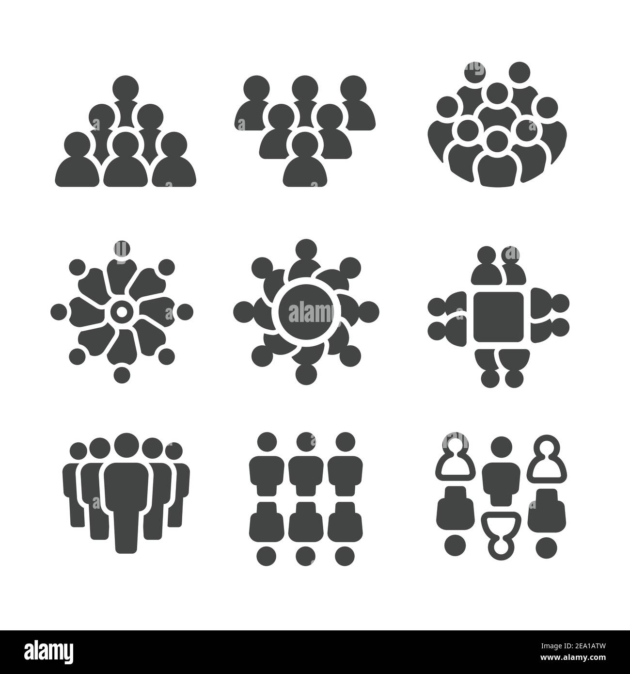 group of people,population icon set Stock Vector