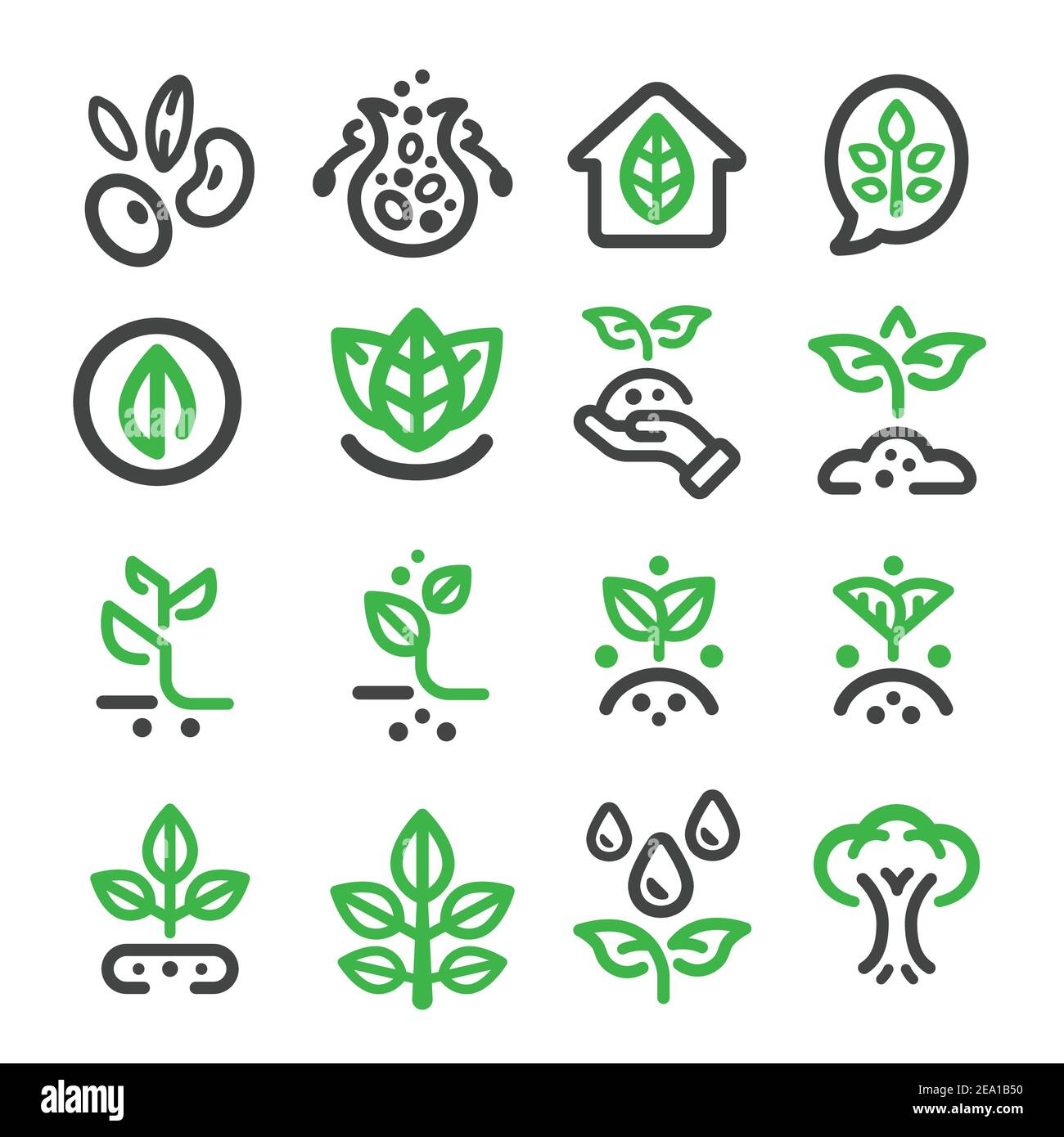 Thin tree icon hand Cut Out Stock Images & Pictures - Alamy