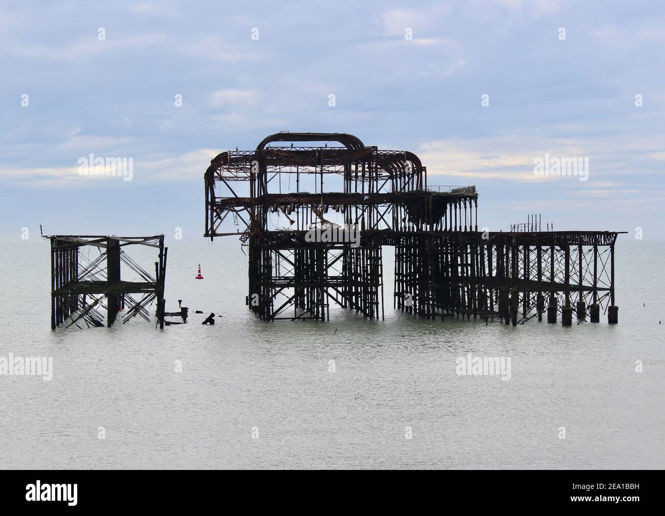 Remains of West Pier Brighton - 2021 Stock Photo