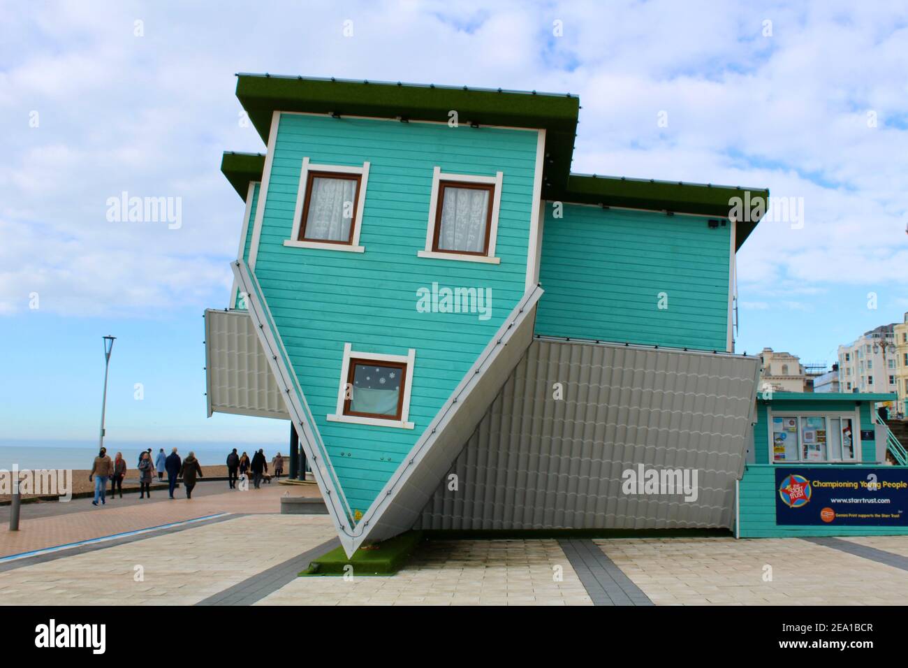 Quirky upside down house on Brighton seafront Stock Photo - Alamy