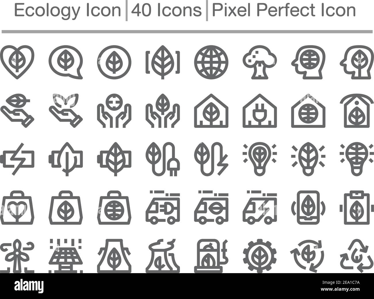 ecology line icon,editable stroke,pixel perfect icon Stock Vector