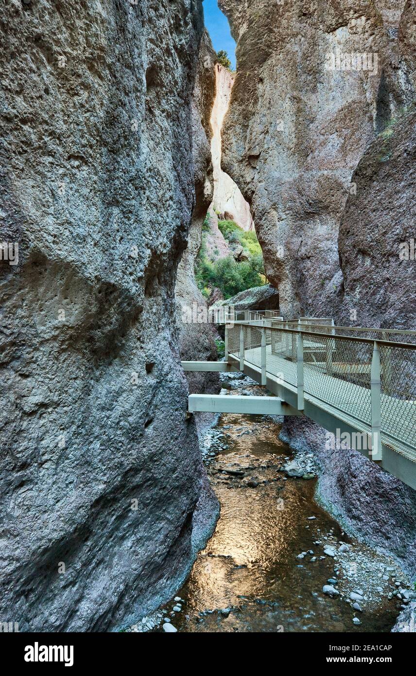 The Catwalk trail, Whitewater Canyon in Mogollon Mountains, Gila