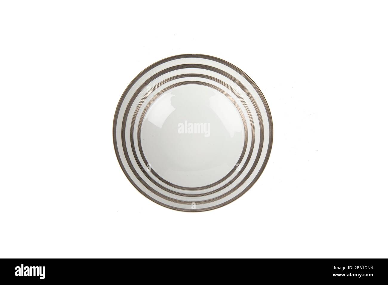 porcelain plate isolated on white background Stock Photo - Alamy
