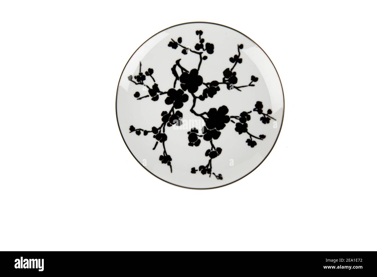 porcelain plate isolated on white background Stock Photo - Alamy