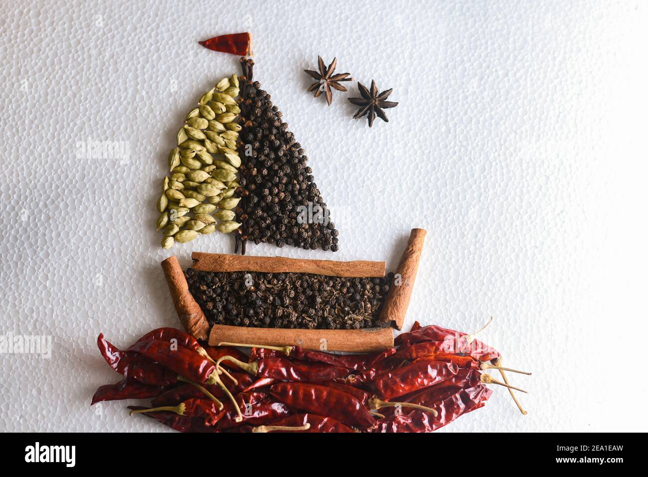 Indian spices. Indian spicy curry masala for making curry in India