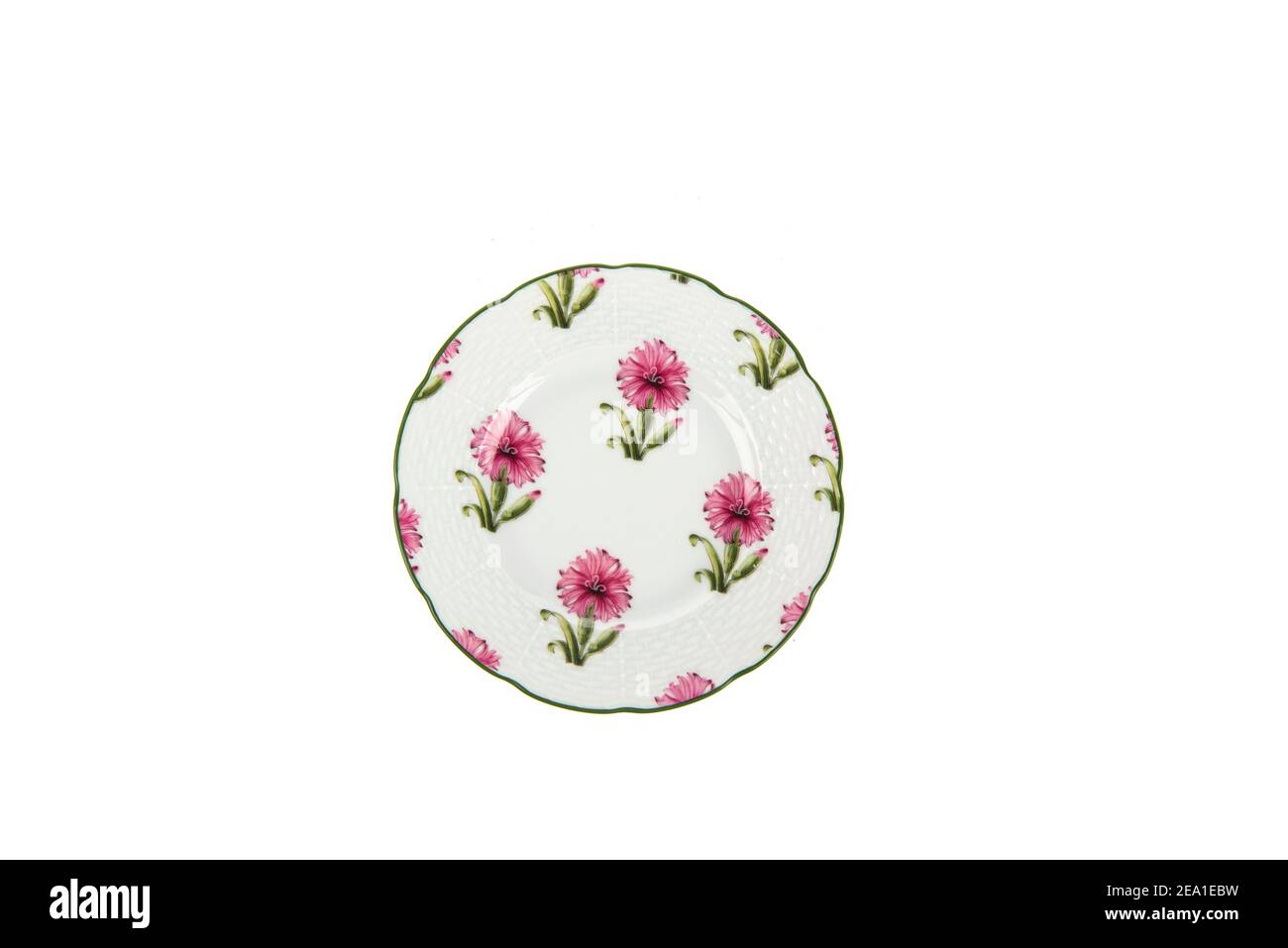 porcelain plate isolated on white background Stock Photo - Alamy