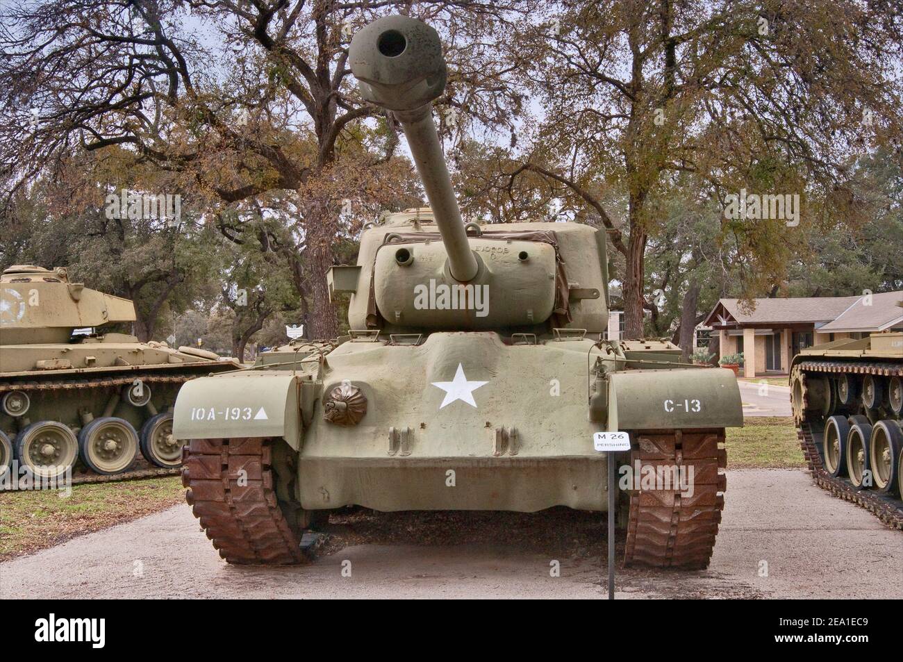 M26 Pershing heavy tank, Armor Row at Texas Military Forces Museum at