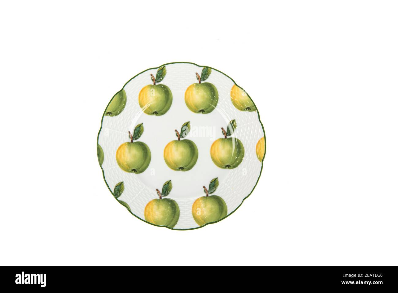 porcelain plate isolated on white background Stock Photo - Alamy
