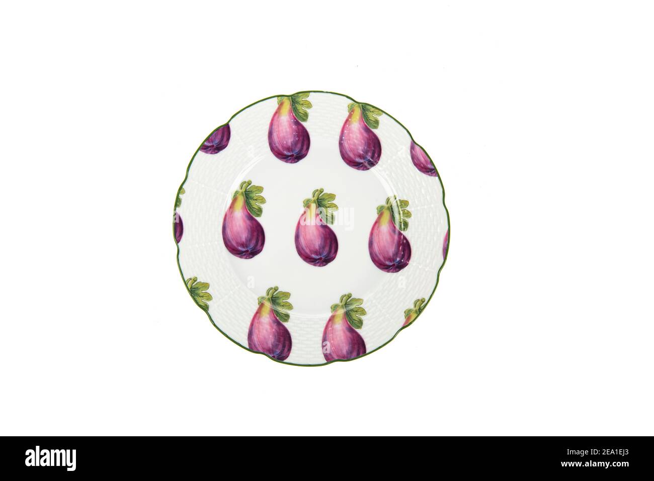 porcelain plate isolated on white background Stock Photo - Alamy