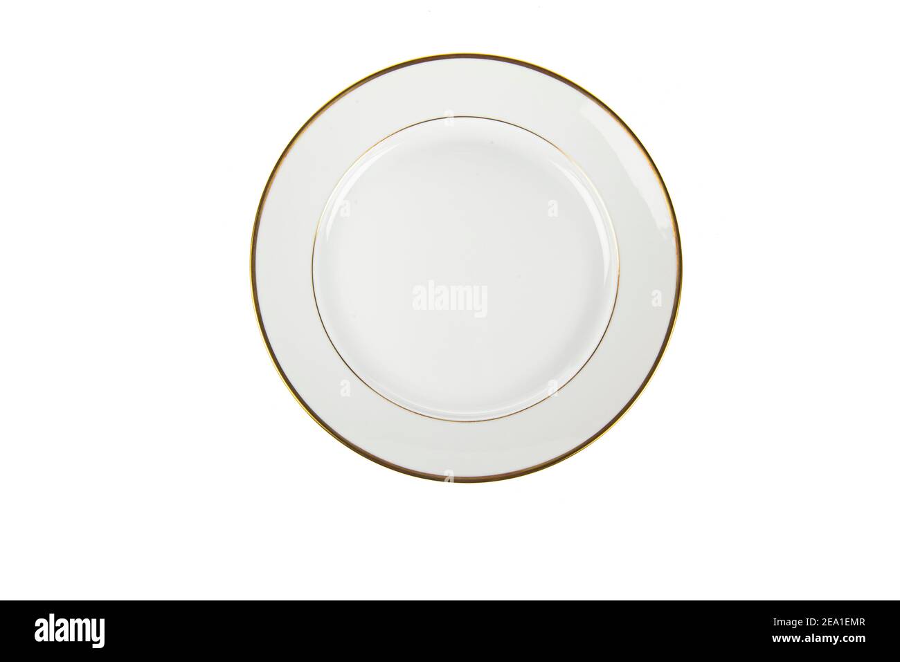 porcelain plate isolated on white background Stock Photo - Alamy