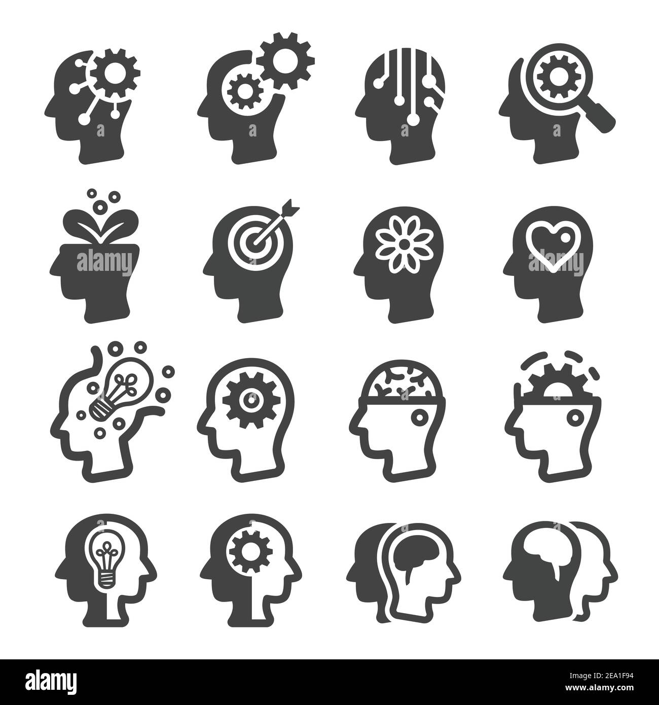 Positive thinking icon Stock Vector Images - Alamy