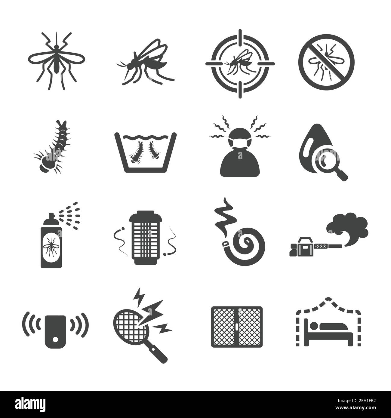 mosquito icon Stock Vector