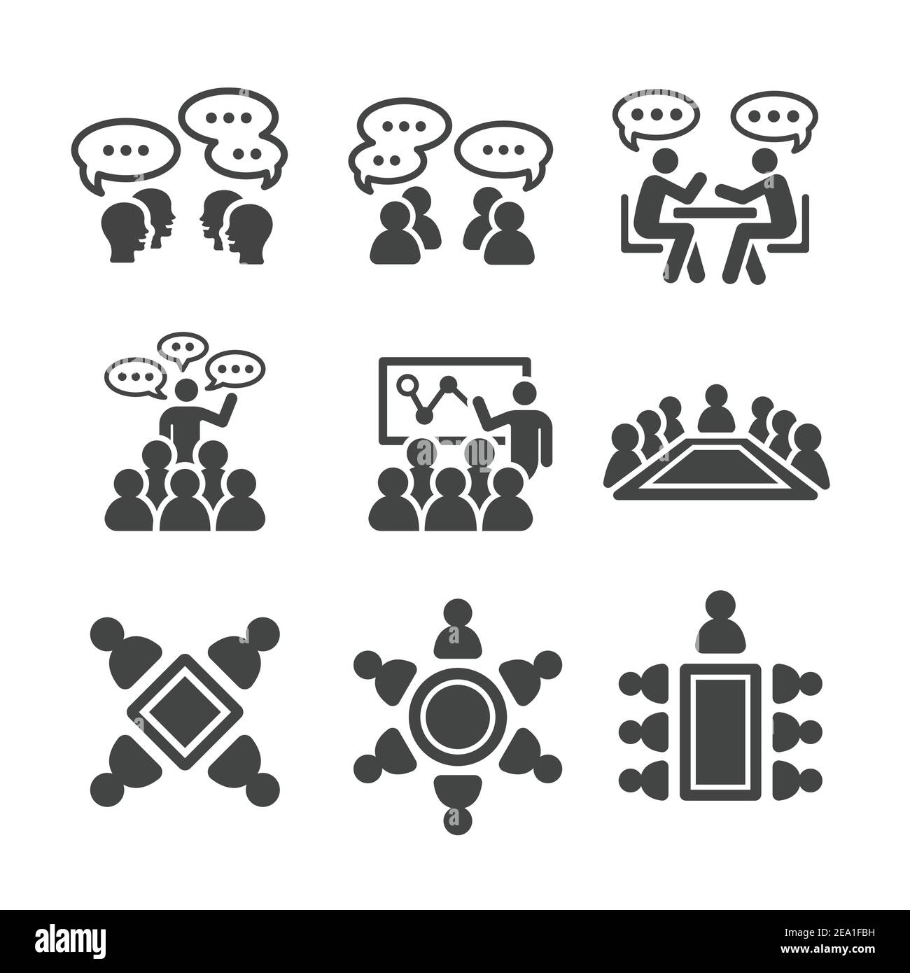 conference icon Stock Vector