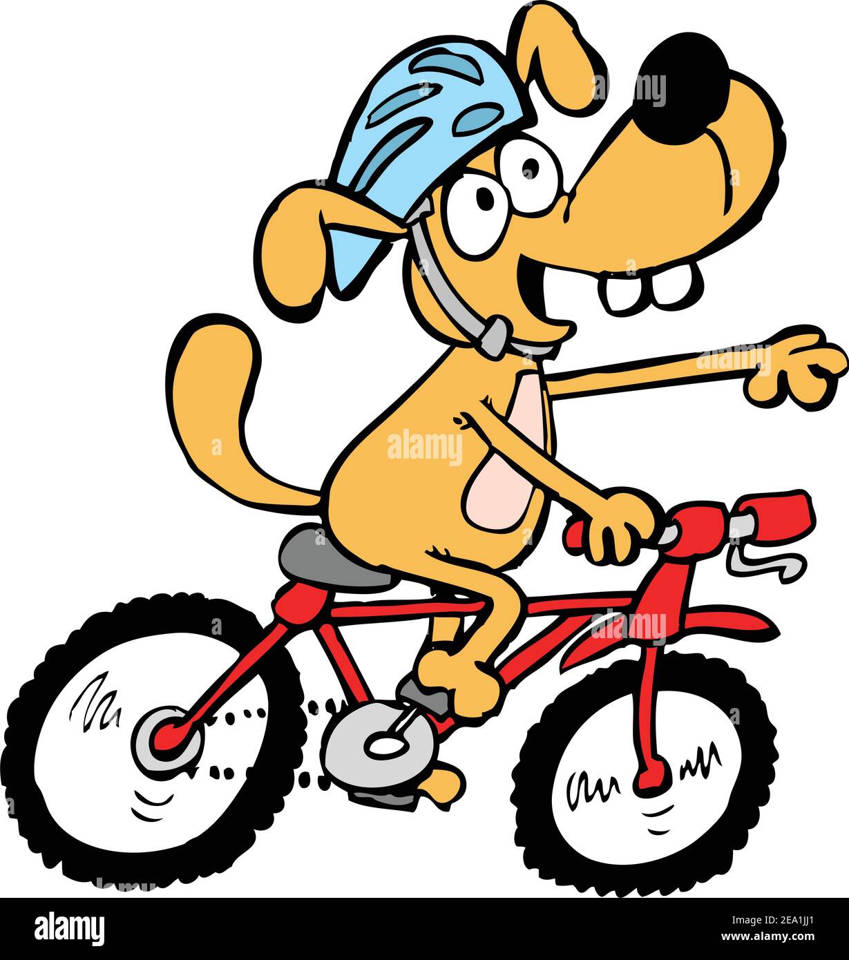Anzeige groß An Bord a dog riding a bike die Hand im Spiel haben