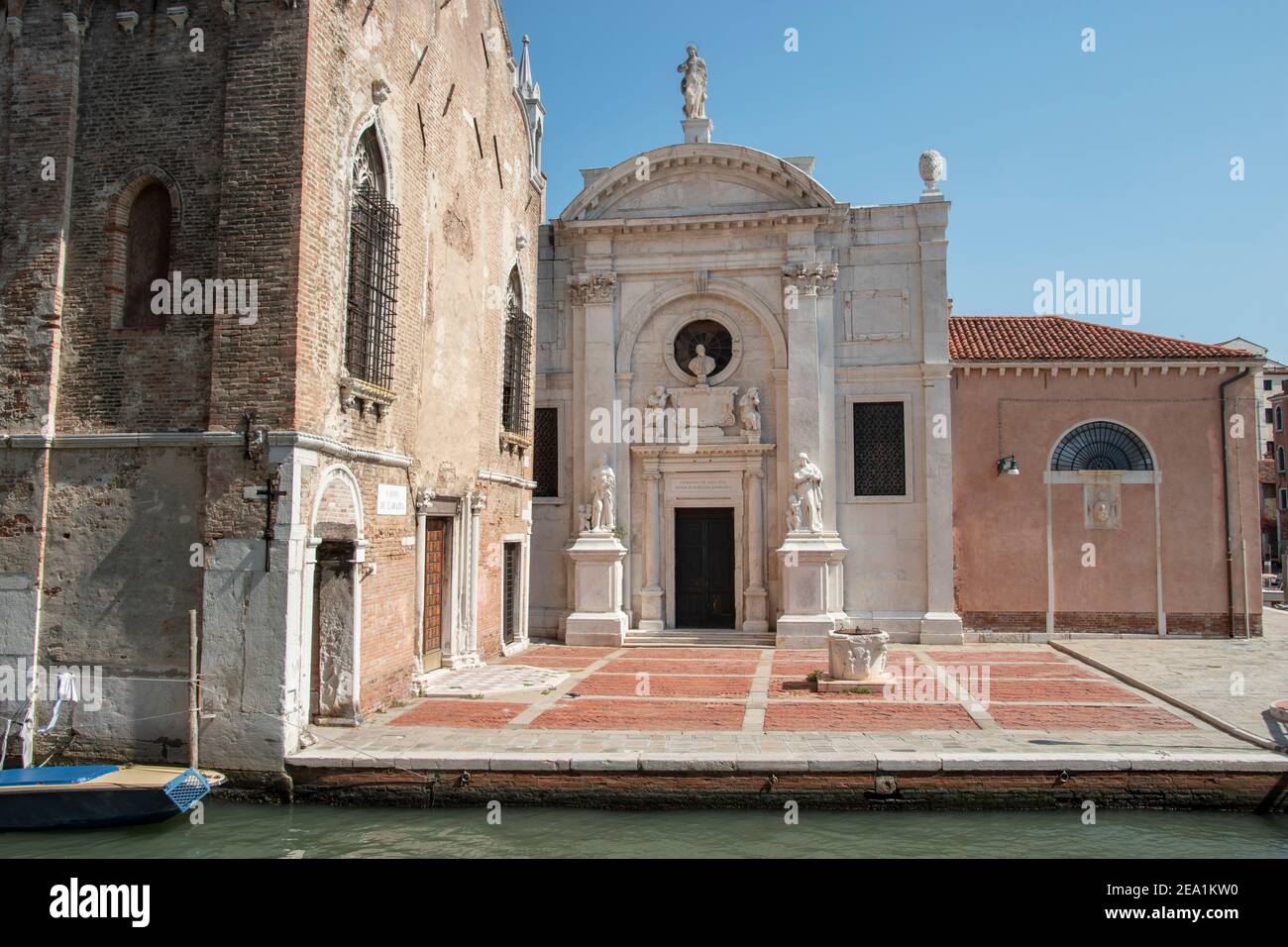 The church of the Abbey of Misericordia, city of Venice, Italy, Europe Stock Photo