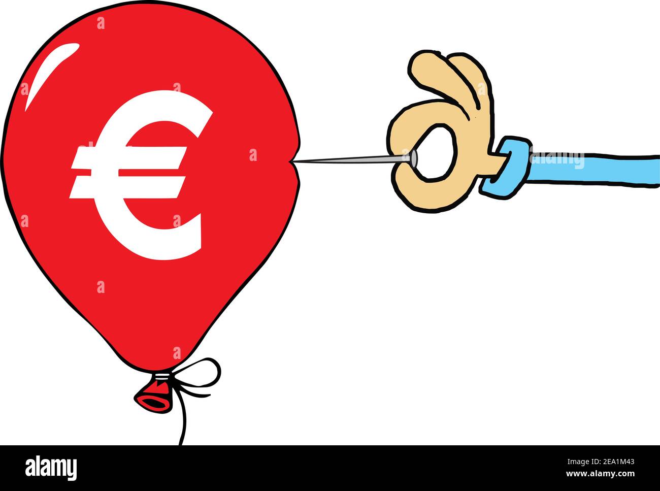 Euro baloon Stock Vector