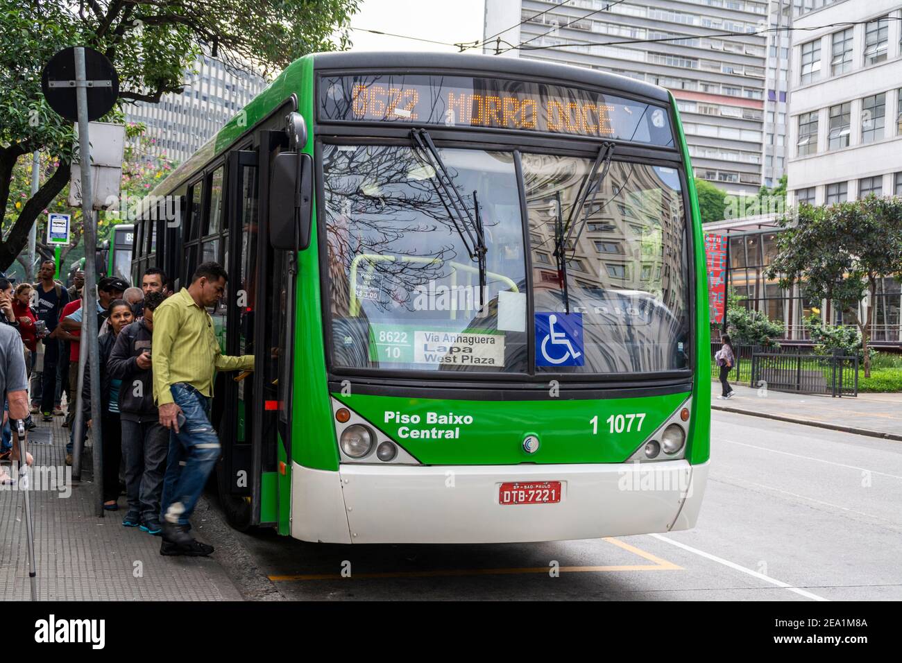 Passengers climbing aboard a local bus in Sao Paulo, Brazil Stock Photo Alamy Passengers climbing aboard a local bus in Sao Paulo, Brazil Stock Photo Alamy