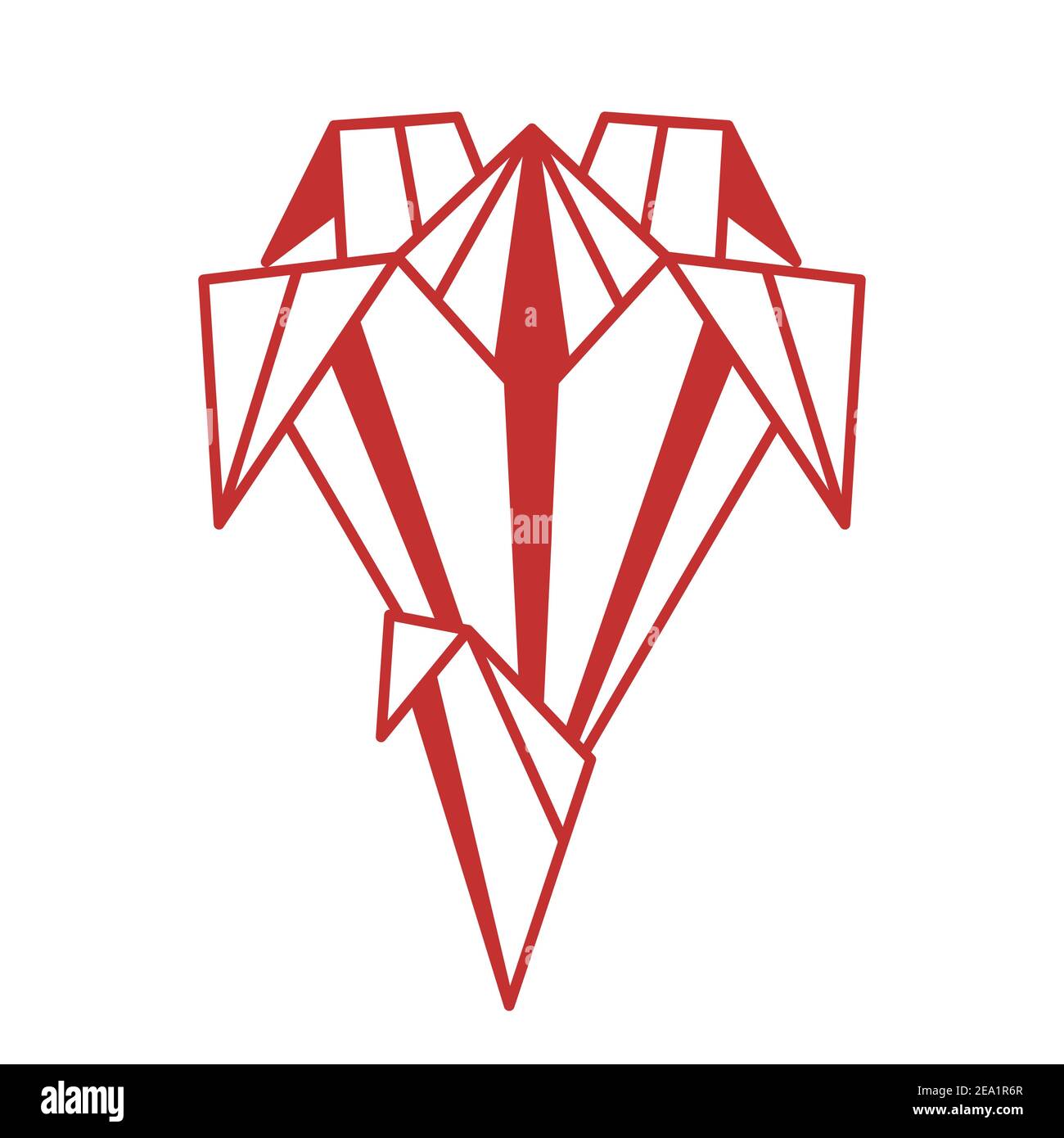 Illustration of origami flower Stock Vector Image & Art Alamy