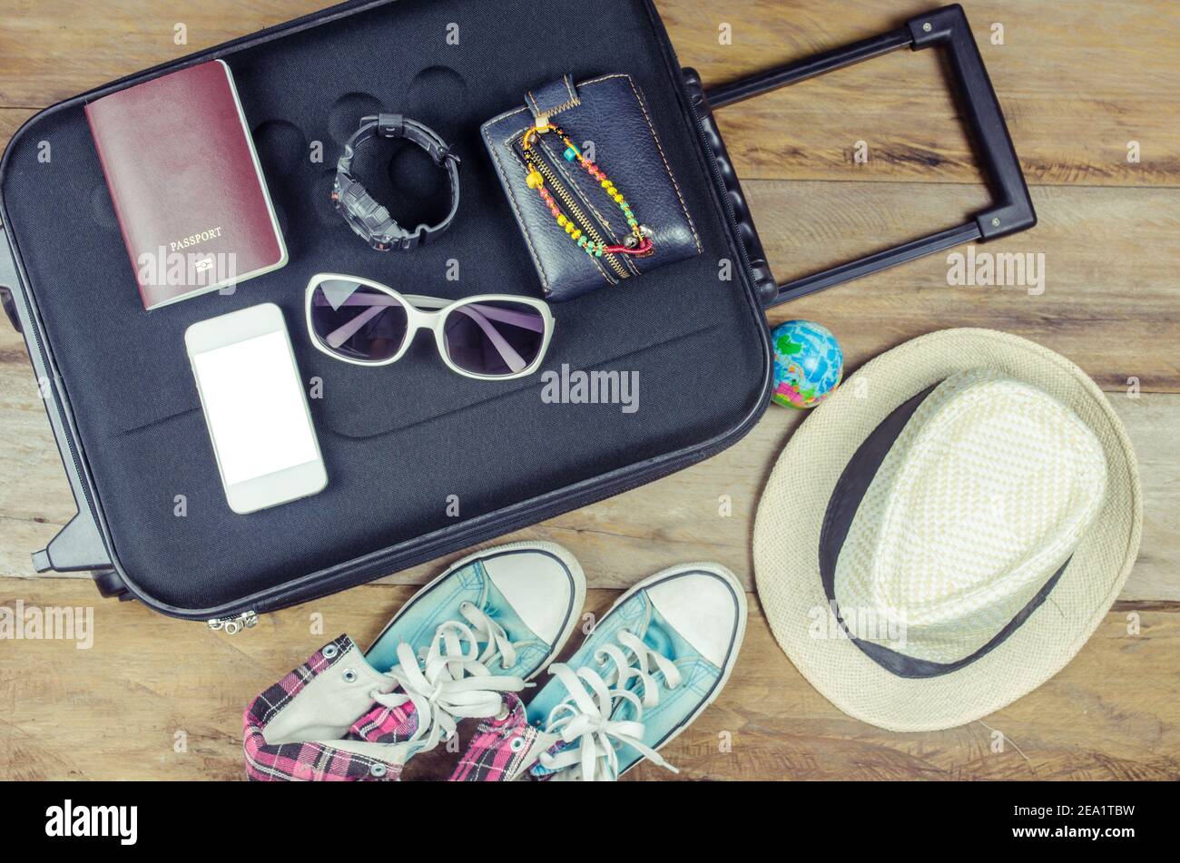 Travel accessories costumes. Passports, luggage, eyewear The cost of ...