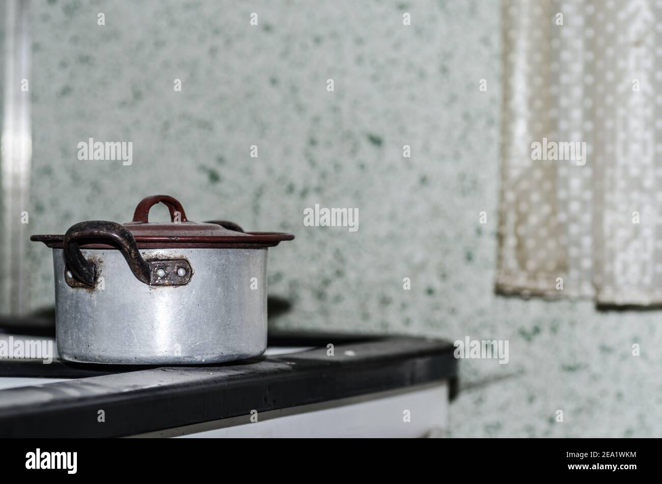 old cooking pot in a house Stock Photo Alamy