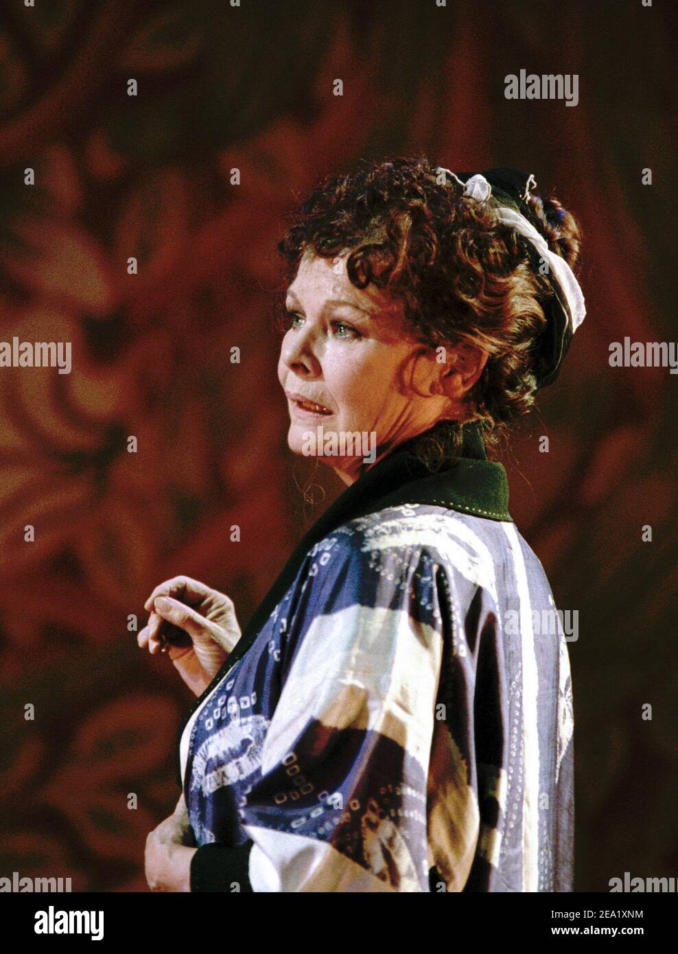 Judi Dench (Desiree Armfeldt) in A LITTLE NIGHT MUSIC at the Olivier Theatre, National Theatre (NT), London in 1995  music & lyrics: Stephen Sondheim book: Hugh Wheeler set design: Stephen Brimson Lewis costumes: Nicky Gillibrand lighting: Mark Henderson director: Sean Mathias Stock Photo