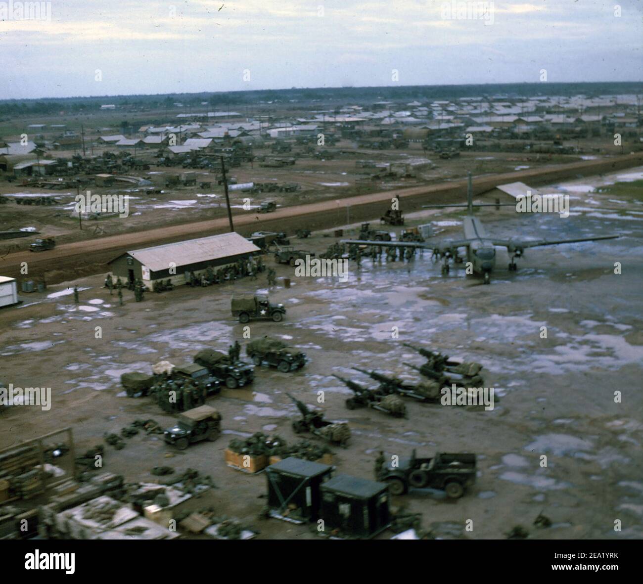 USA Vietnam-Krieg / Vietnam War - Base Chu Chi Stock Photo