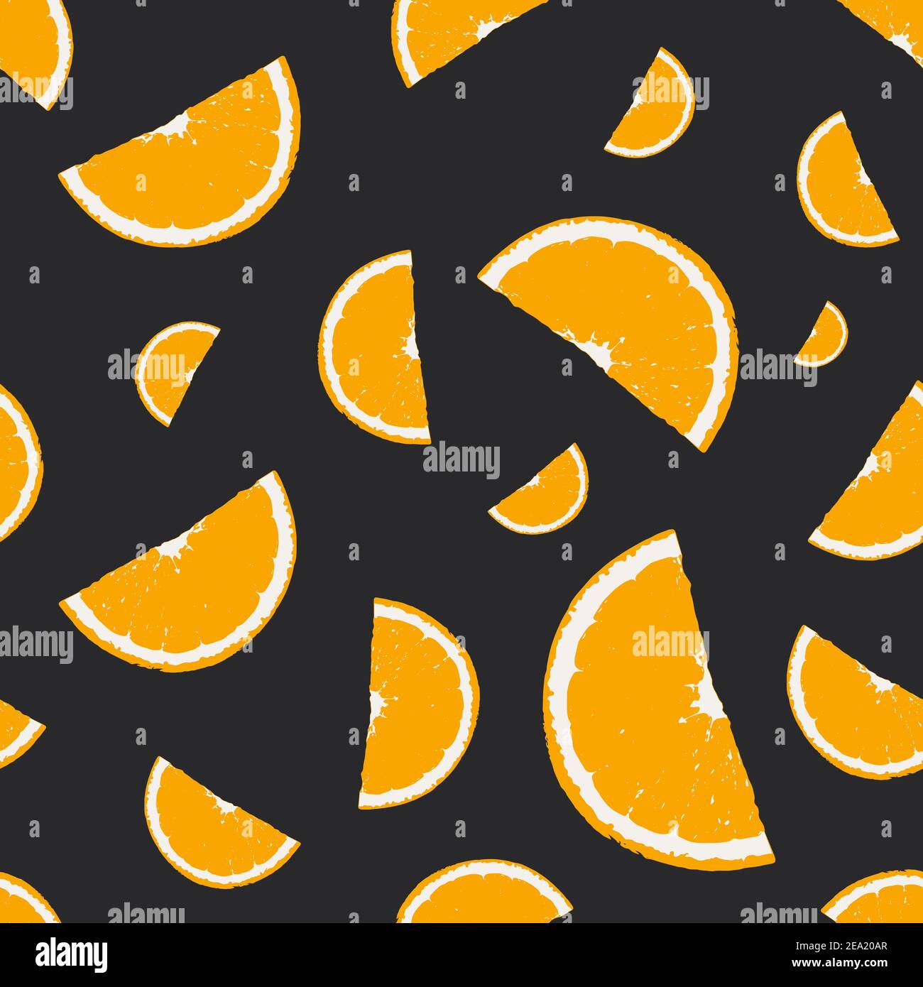 vector cut orange pattern on black background Stock Vector