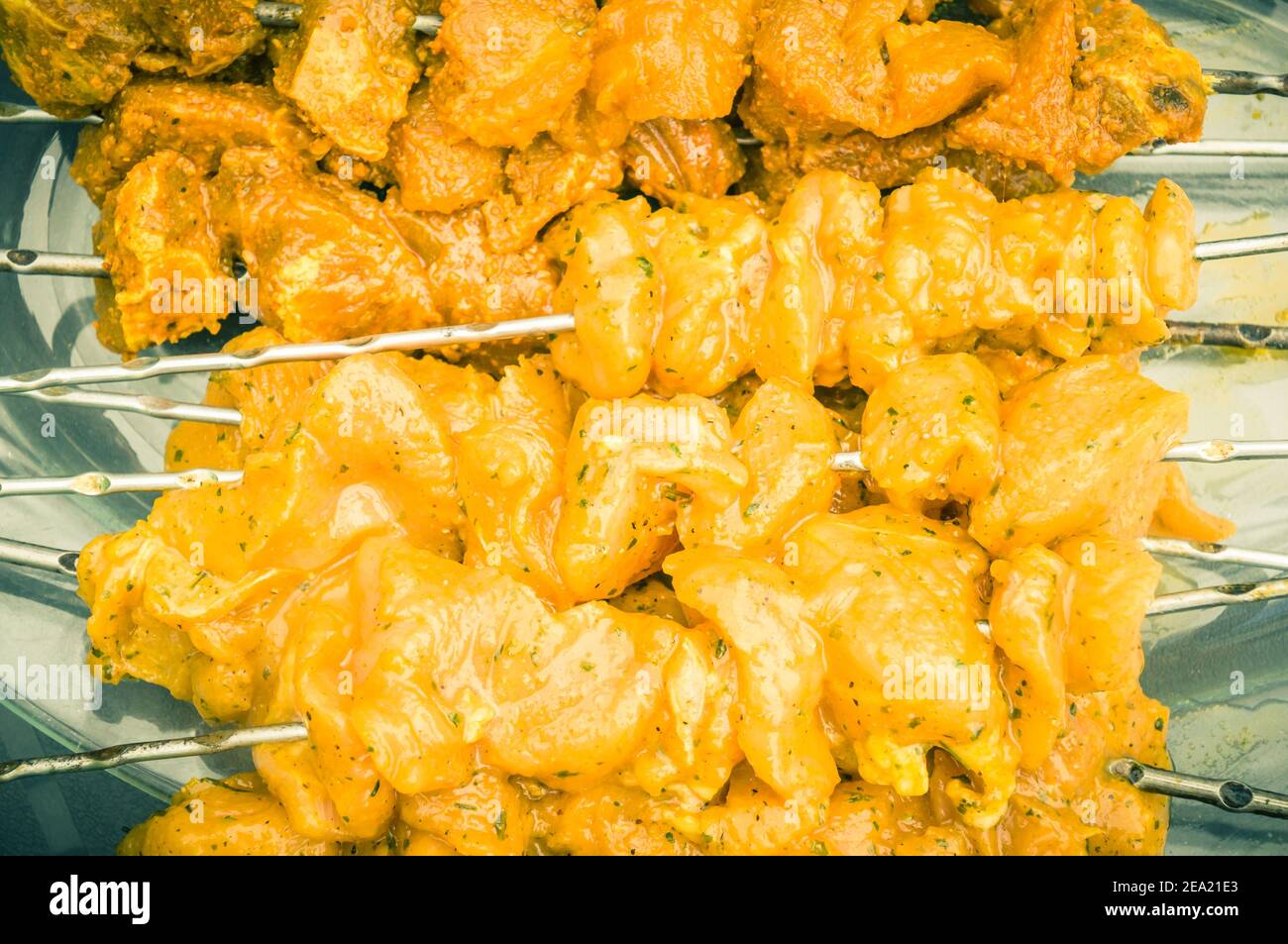 A closeup shot of pinchitos Stock Photo