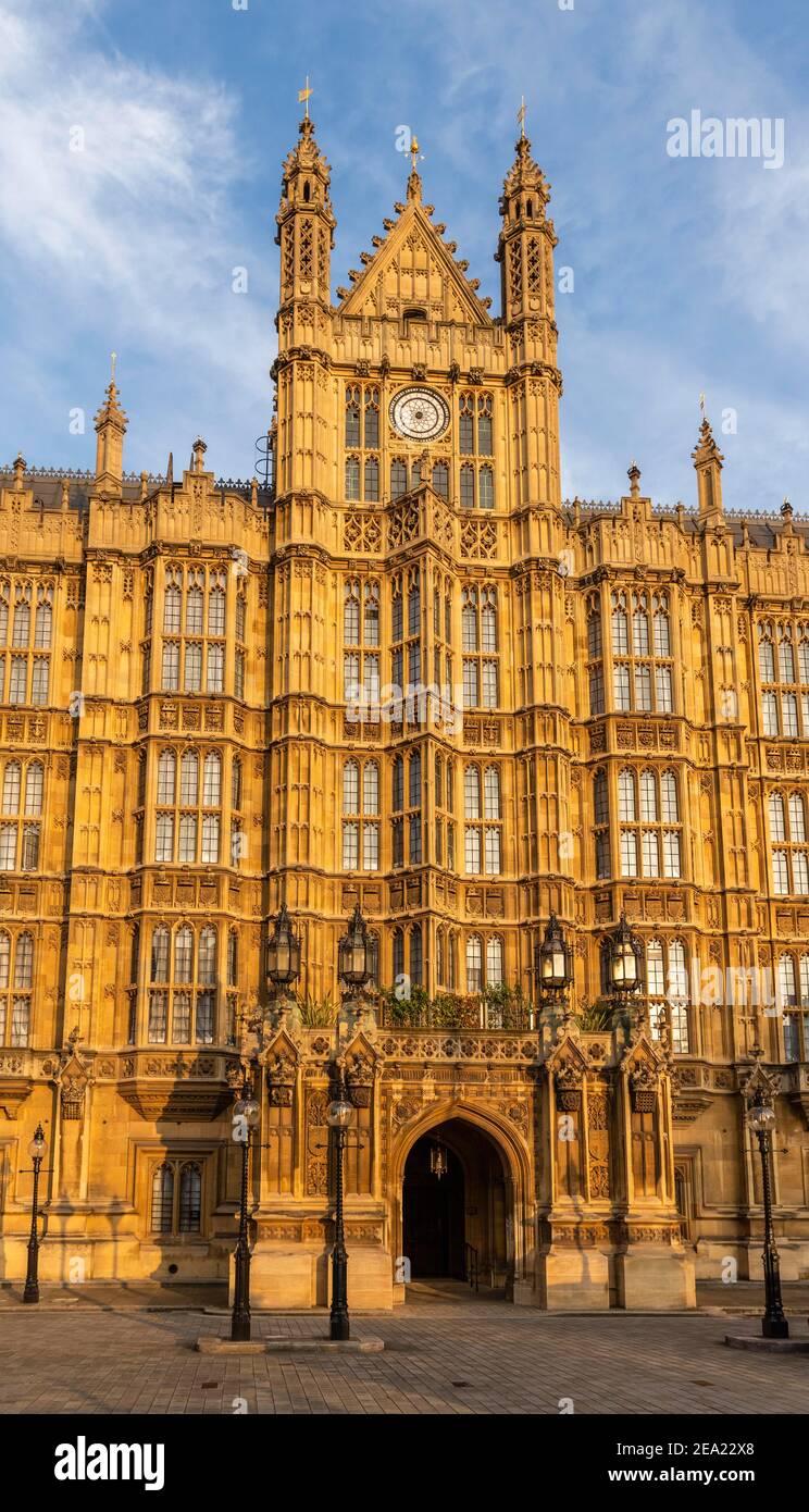 Peers' Entrance, Palace of Westminster, Westminster, London, United Kingdom Stock Photo Alamy
